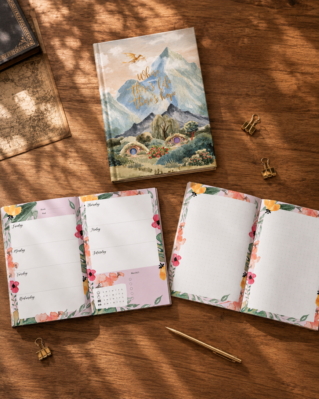 2026 Weekly Planner - Hobbiton
