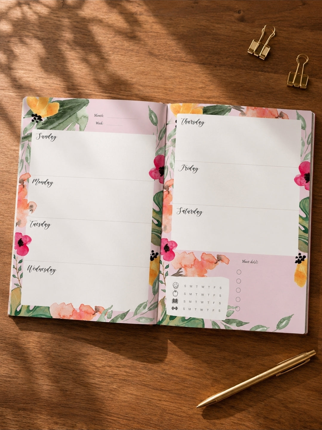 2026 Weekly Planner - Hobbiton
